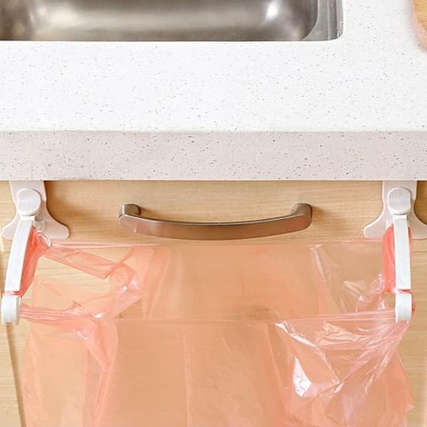 Adjustable Trash Bag Paper Towel Holder Hanger Organizer Kitchen Cabinet Tool
