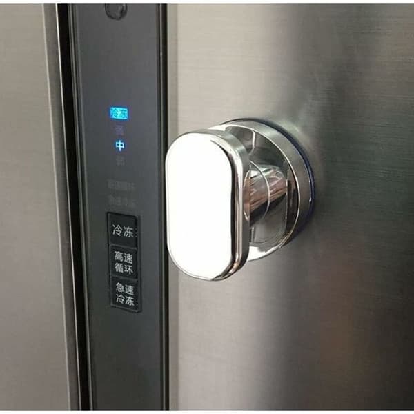 Strong Sticky Suction Cup Glass Door Window Handle Kitchen Refrigerator Drawer Cabinet Pull Bathroom Wall Rail Shower Rail Suction Cup (Silver)