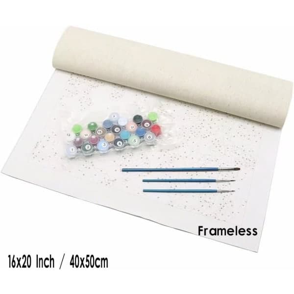 Paint by Numbers, DIY Hand-Painted Flowers Pictures Canvas SQBB_max