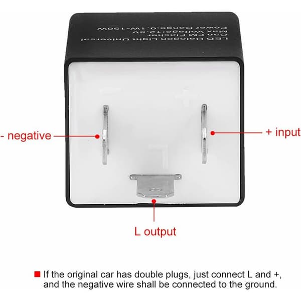 LED Flasher Relay, 12V 24V 3-Pin Adjustable LED Flasher Relay for Motorcycle/Car