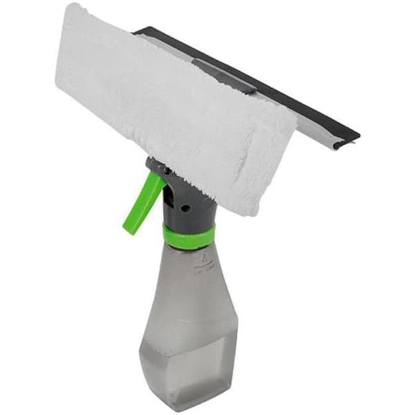Window Cleaner, 3-in-1 Microfiber Cloth and Shower Squeegee with Spray Bottle, Window Cleaning Equipment, Glass Cleaning Tool