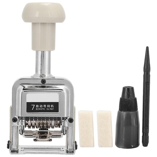 Numbering Machine Office Equipment School Supplies Automatic Transposition 7-Number Seal
