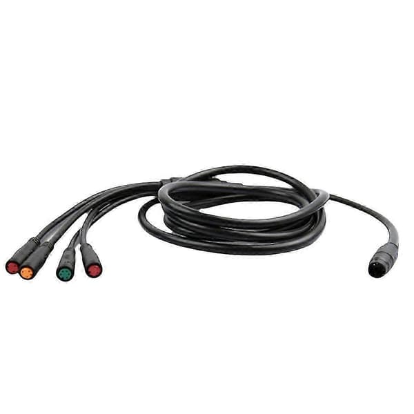 Electric Bicycle Cable 1 to 4 Wiring Harness Main Cable Waterproof Connector for Electric Bicycle Throttle LCD Brake