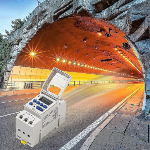 AHC15A Digital Timer, DIN-skinnefeste 7-dagers Programmerbart Digitalt Industrielt Timerrelé