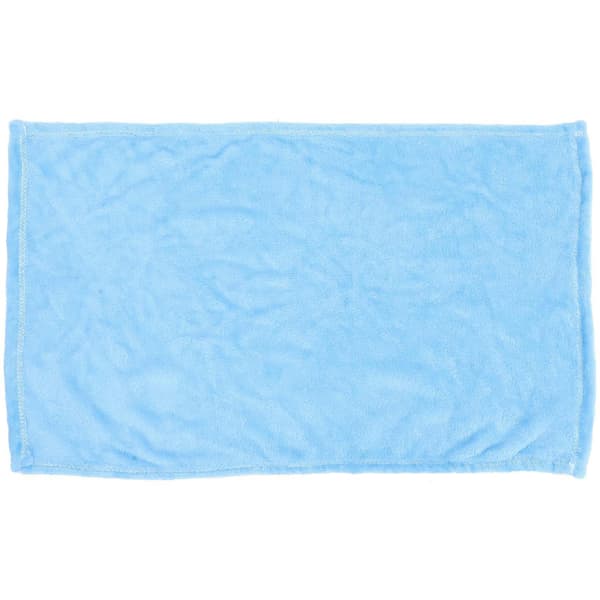 Wonderful Flannel Fleece Pet Blanket Soft Towel Solid Color Pet Blanket (Sky Blue)