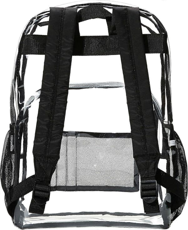 Basics Koulureppu, Läpinäkyvä, Koulureppu 31cm * 43cm * 15cm