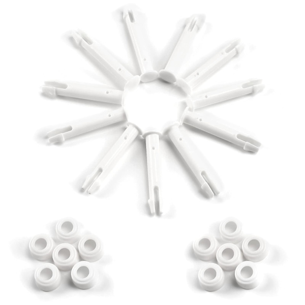 12 Stk. Plaststifter, Intex Pool Reservedele, Plaststifter Pool, Til De Fleste Rammepools - Rektangulær/Rund Pool (6cm)