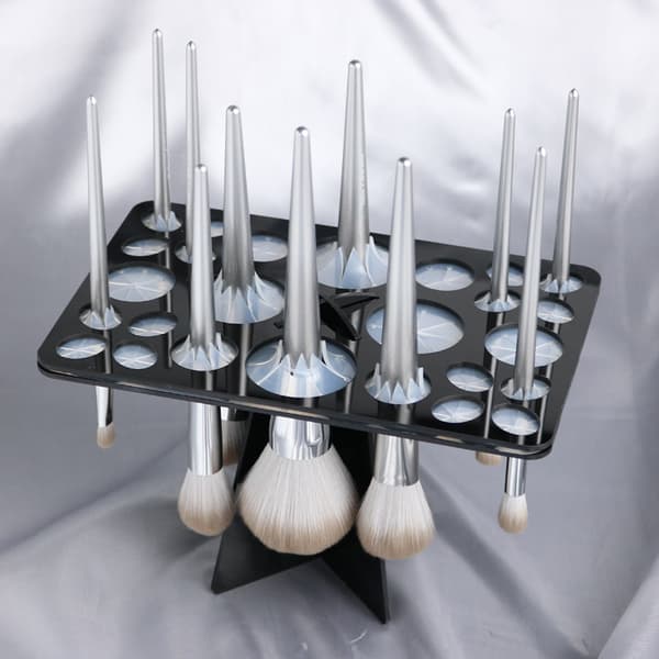 Makeup Brush Drying Rack, Brush Dryer, Foldable 28 Slot Ac
