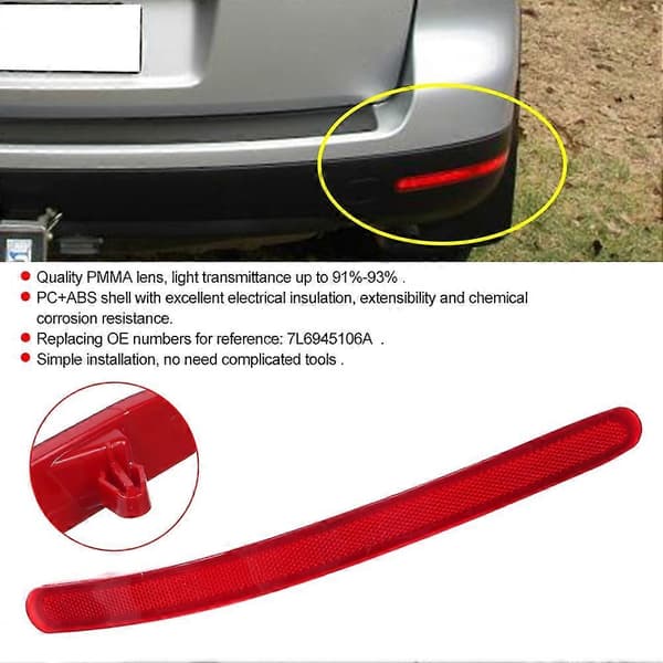Taillight for right side of bumper, Auto, 7L6945106A, Replacement