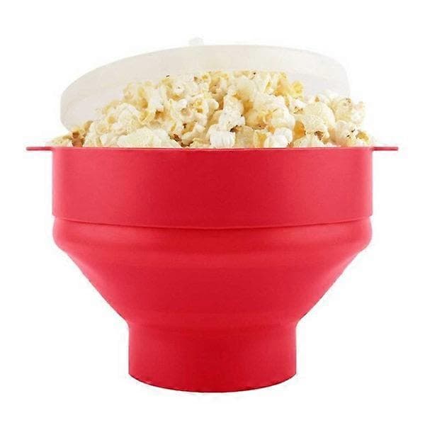 Popcornskål Silikone Mikro-skål til Popcorn - Sammenklappelig