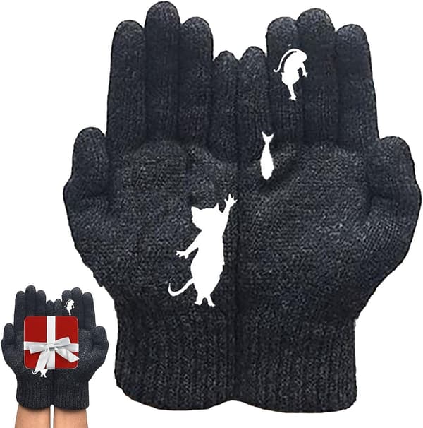 Färg Nior Vinterhansker for kvinner - Varme strikkede hansker for damer