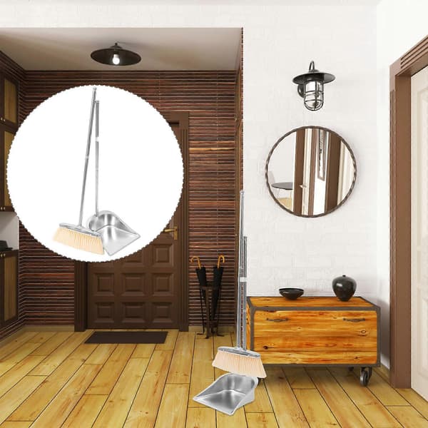 1 Set Dustpan and Broom Handle Dustpan Cleaning Supplies for Home