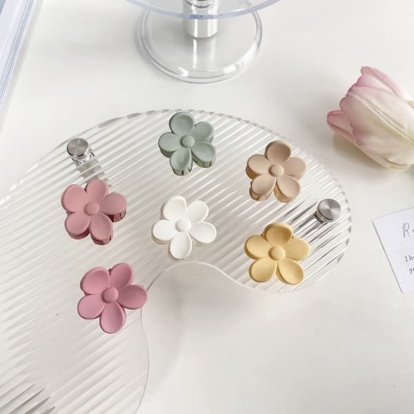 1-pak blomsterklemmer til feststrand (tilfældig farve)