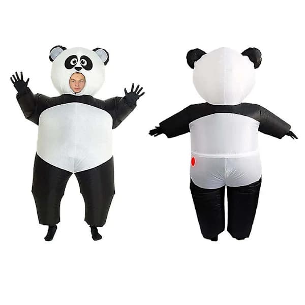 Panda oppustelig cosplay-dragt til voksne, behagelig letvægtsdragt til aktivitetsfest og scene