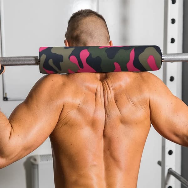Squat Pad Stang Squat Pad Perfekt til Squats Lunges Hofte Løft Vægtløftning (Camouflage Pulver)