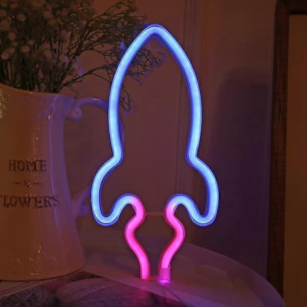 LED Personlig Neon Dekorationslampe, Spec: Raket Raket