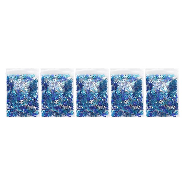 8mm Blue Confetti Party Glitter Sequins Table Decorations for Thanksgiving Baptism Letter