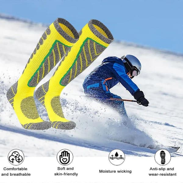 Skistrømper, snowboardstrømper, vinterstrømper til udendørs sport, varme strømper til mænd og kvinder om vinteren