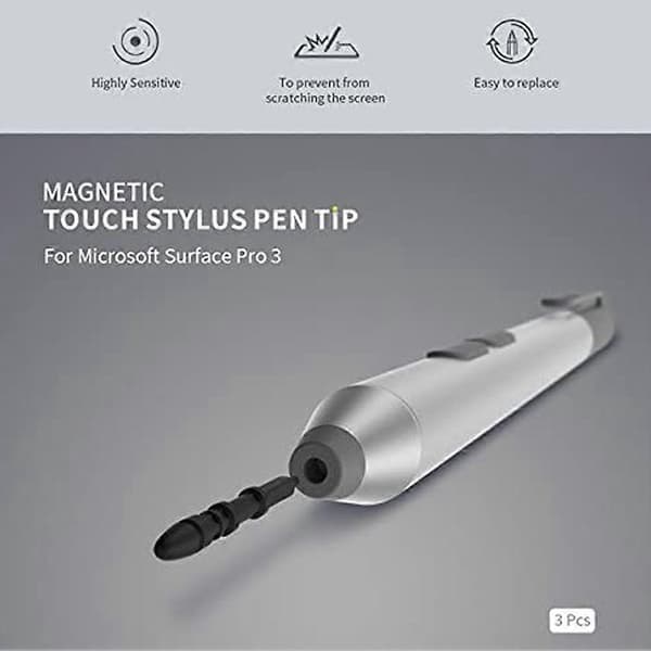 til Surface Pro 3 Penne-spids 3 stk. erstatningsspidser refill til Surface Pro 3 Kontakt Stylus Pen