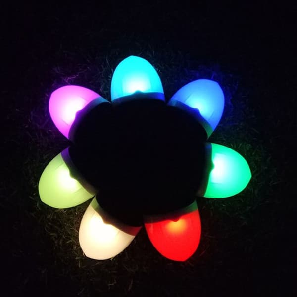 N760B 6 LED utendørs vanntett solcelle halvsirkel lyskontroll vegglampe