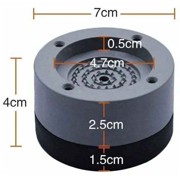 4 pcs Universal Anti-Vibration Pads for Washing Machine Refrigerator, Compatible with Multiple Brands