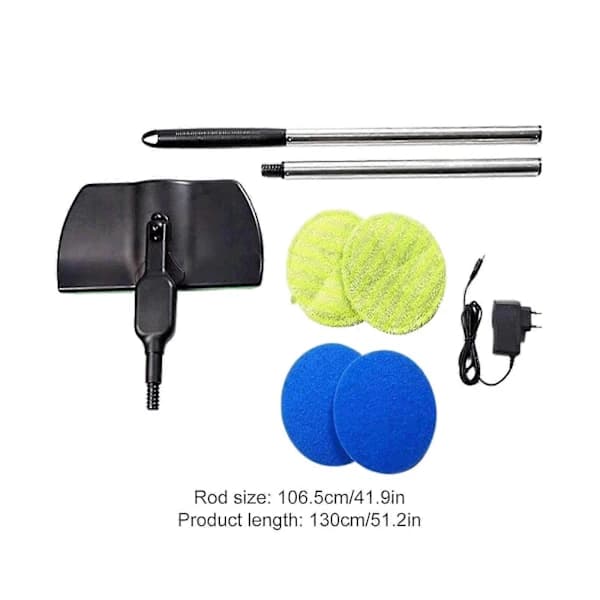 Electric Floor Cleaner with Rotating Mop, Scrubber, Polisher, Floor Cleaning Tool Two Blue