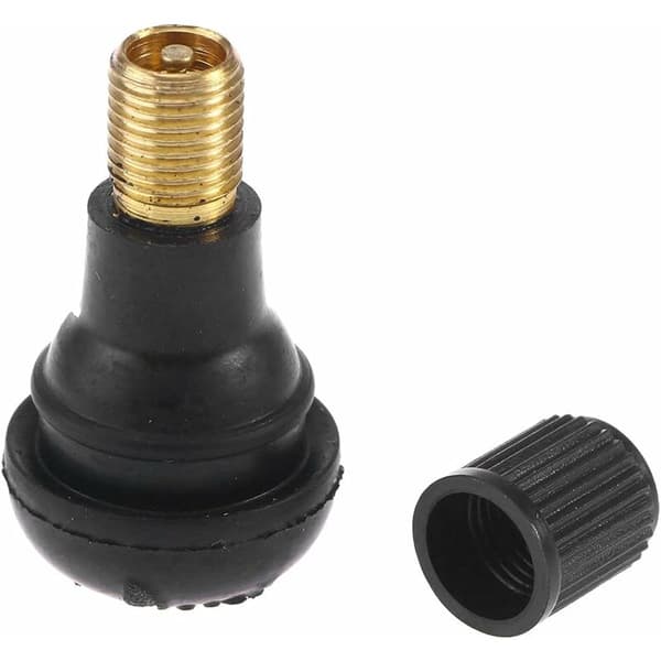 Bilventil Gummi Sort Autoventil 8 Stykker