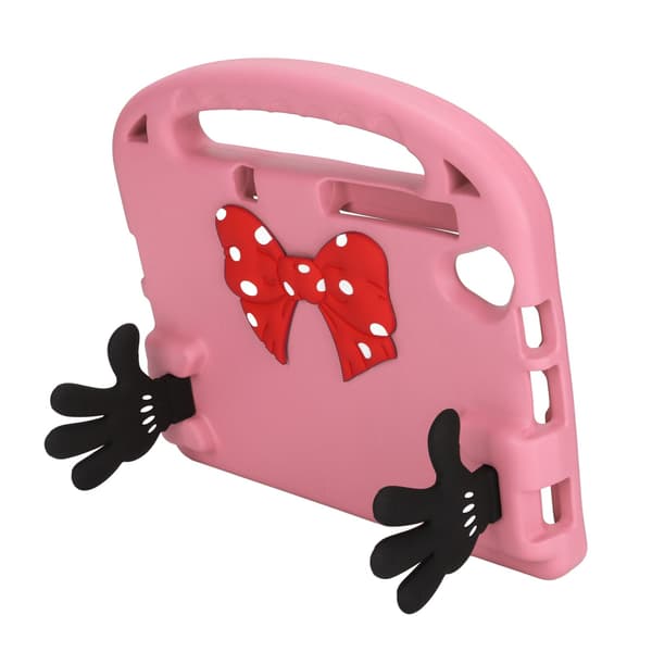 Kids Tablet Case for TAB M10 for Galaxy TAB S6 for MatePad Precise Cut Adjustable Angle Non-Toxic Cartoon Tablet Case Pink