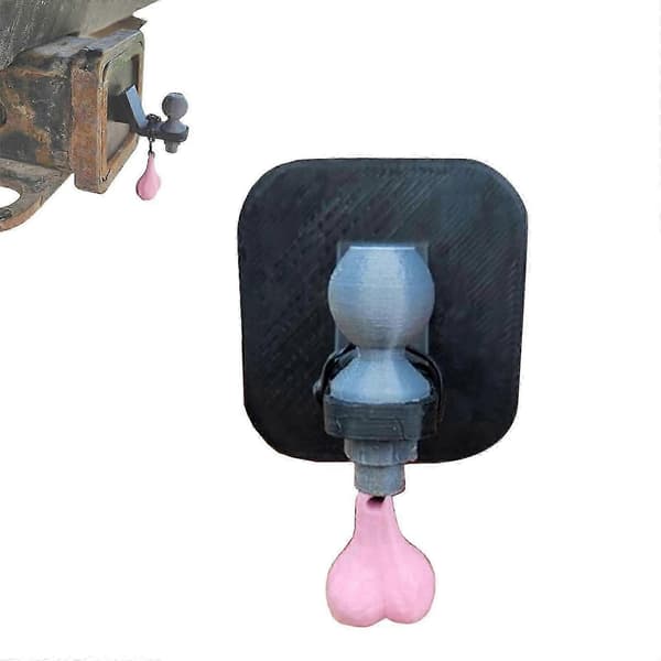 3D Small Tow Hitch with Small Nuts, 2 x 2-Inch Funny Hitch Cover