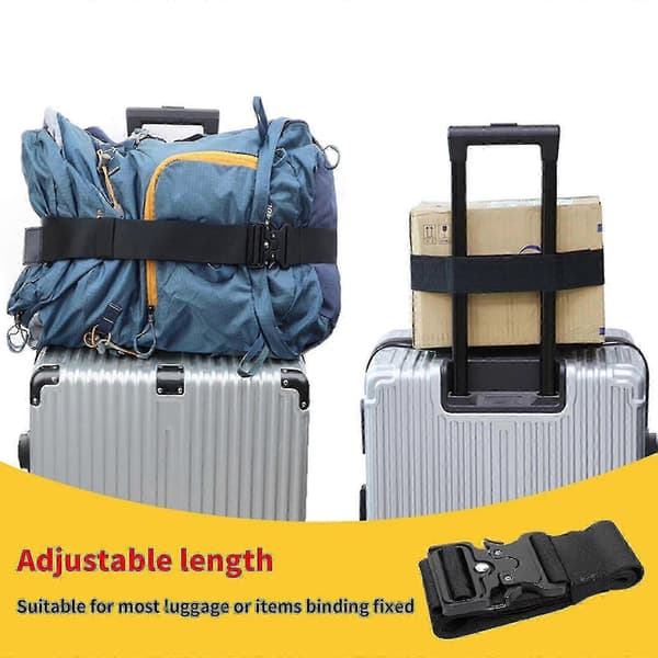 Resebälte för bagage - Stilrent justerbart \"Add A Bag\"-bagagerem för handbagage