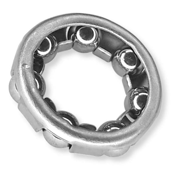 2x stålkuglelejer med 13 mm indvendig diameter, 20 mm udvendig diameter, 7 kugler og 4,76 mm kuglediameter