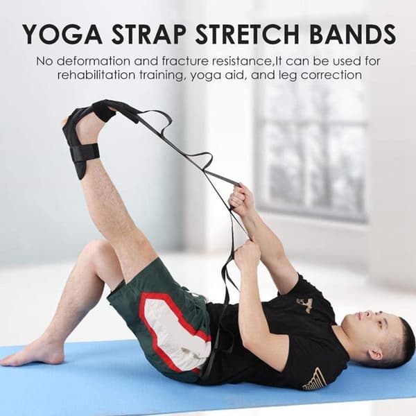 Yogaband, Yoga Strap, Stretchband för Stretching, Yogabälte, Pilates