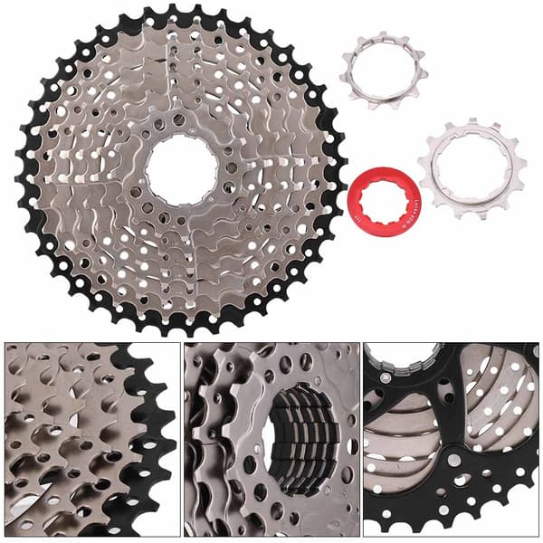Road Bike Freewheel Cassette Sprocket 9 Speed 11-40T Bicycle Replacement Accessory