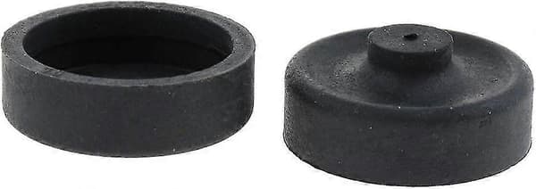 10 stk Gummidiafragma Luftpumpedeler for Akvariefiskepumpe Erstatning, Svart, 2