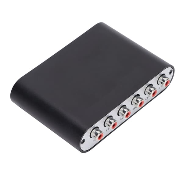 51R Digital lyddekoder 5.1-kanal til 3.5 mm Stereo AUX til 6 RCA Digital DAC-dekoder AC 100‑240V EU-stik