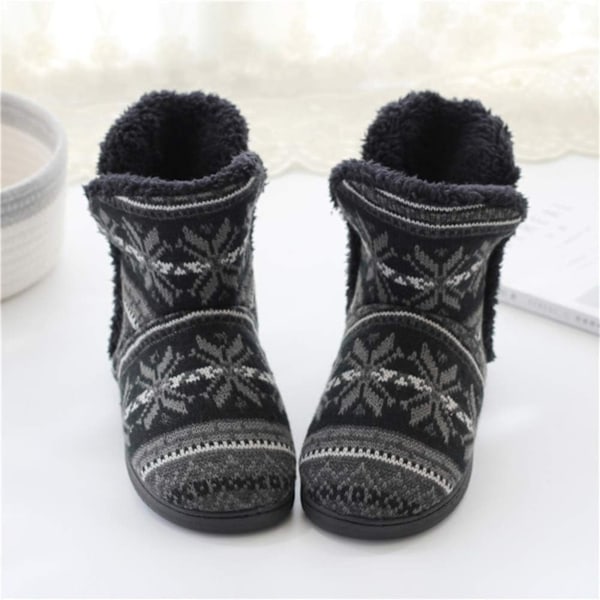 Slippers Cabin Shoe High Lined Keep Warm Comfortable Plush