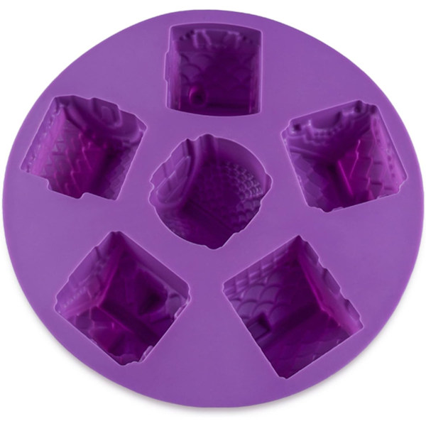 1 hulls bakeutstyr Non-Stick silikonform for muffins, Sj
