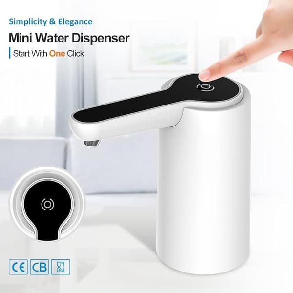 #Smart USB Bottenmatad 5 Gallons Flaska Vattenrenare Dricksvatten Kallt Automatisk Fristående Bärbar Vattendispenser Pump#