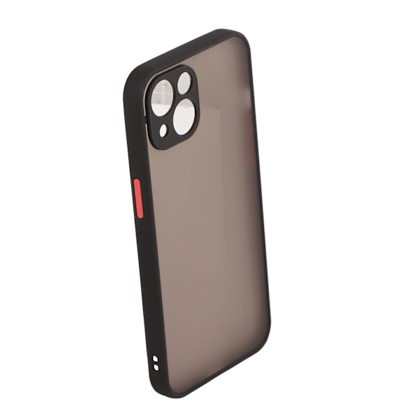 Frosted Phone Case with Precise Hole Position, Drop Protection, Transparent Protective Case for iPhone, Black, for iPhone 13