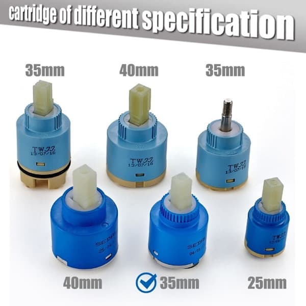 Sedal 35mm Ceramic Cartridge for Mixer Taps, Replacement for Single-Lever Mixer