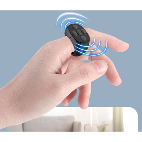 Trådløs Bluetooth Mobil Side Controller Douyin Fjernbetjening Sort black
