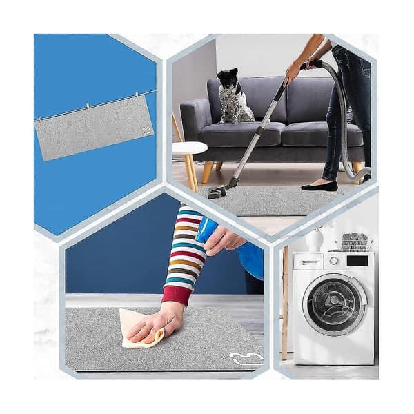 Diatomaceous Earth Bathroom Mat, Absorbent Diatomite Stone Bath Mat, Quick Dry Shower Mat, Machine