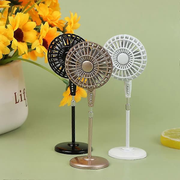 1:12 Dukkehus Mini Metalventilator Modeller Til Dukkehustilbehør,b