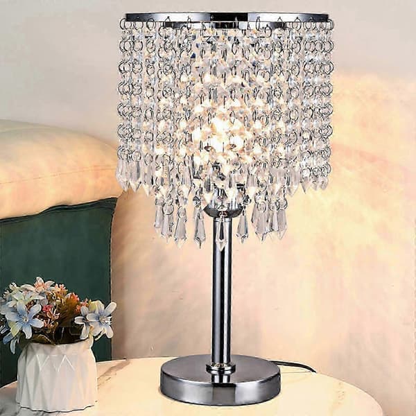 Krystallglass Bordlampe Nattbordslamper 220V