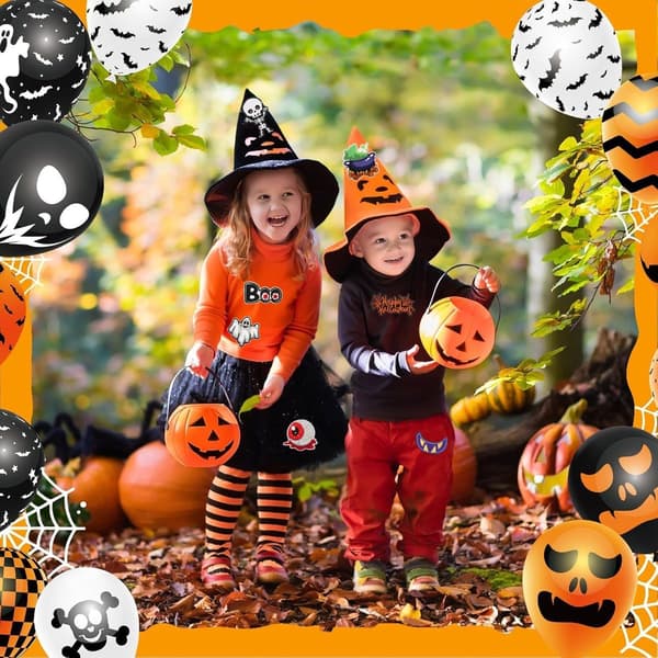 27 deler - Strykemerker - Kleslapper - Halloween-tema lapp - Halloweenbroderi - strykelapper - broderte kleslapper