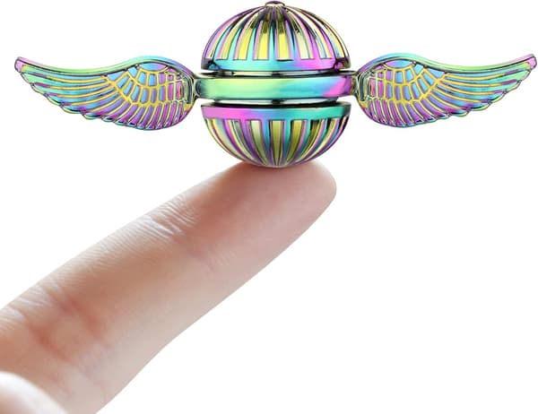 (Rainbow) Fidget Hand Spinner for Kids and Adults, Sensory Magic Orb