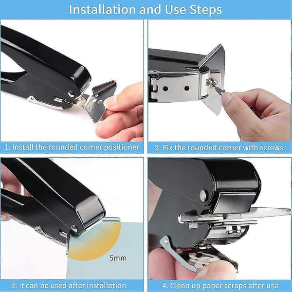 2024 New Corner Cutter, Heavy Duty Corner Rounder for ID Cards Paper Craft Lamination Scrapbooking