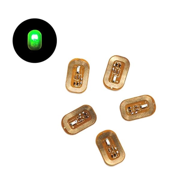 5 kpl NFC Flash -kynsitarrat LED-paljas siru älykäs kynsilampun parannus, vihreä valo