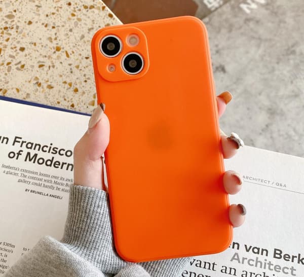 Silikonskal till iPhone 12 Orange Orange one size Orange one size