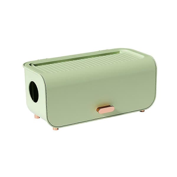 Desktop Cable Storage Box Power Cord Storage Case Dustproof, A